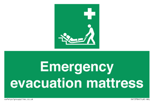 Emergency evacuation mattress
